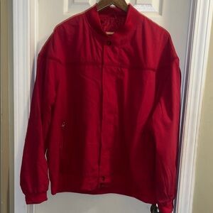 Men's Red vintage bomber jacket